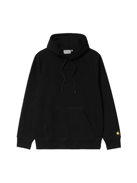 Bluza z kapturem Carhartt Wip z kapturem z nadrukiem czarna