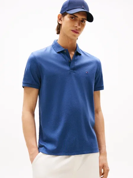 TOMMY HILFIGER Tricou LUXURY INTERLOCK' albastru