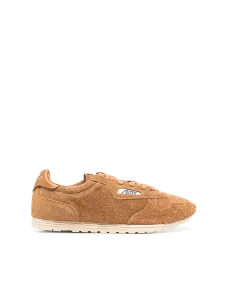 Sneakersy Autry brązowe