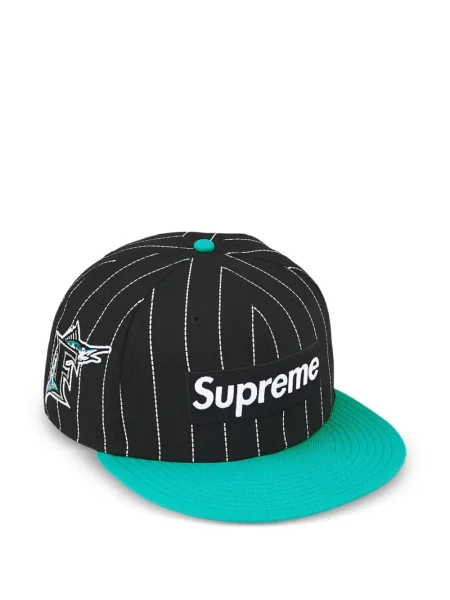 Șapcă Supreme cu dungi negru