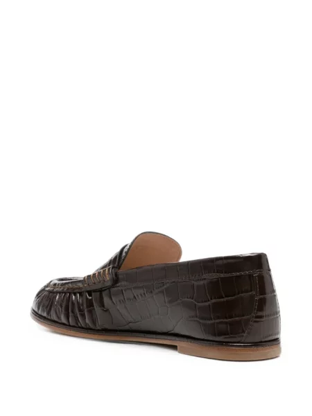 Pantofi loafer Stuart Weitzman din piele maro