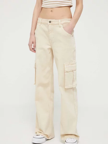 Kavbojke Guess Originals Go Kit bež