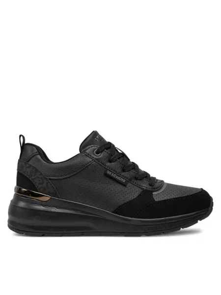 Skechers Buty Kobieta 40 EU Sneakers z Dyskretnymi Plamami czarny