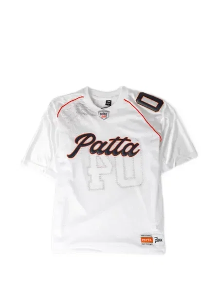Tricou Patta plasă cu autograf alb