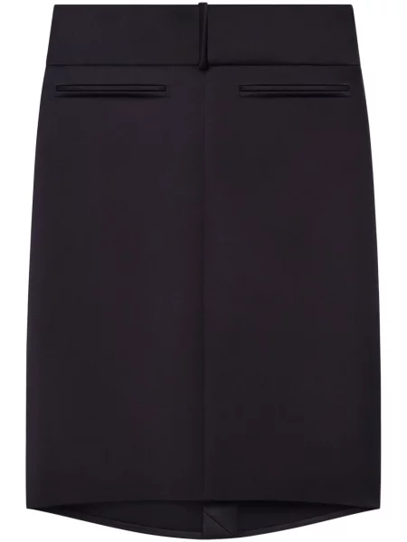 Spódnica midi Courreges do kolan czarna