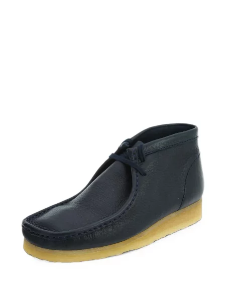 Кожени боти Clarks Originals синьо