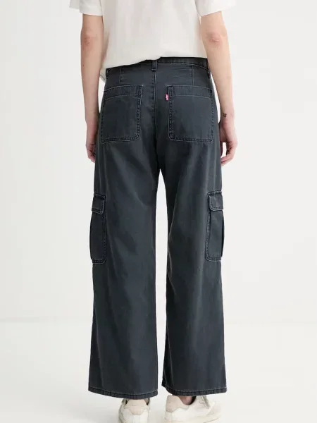 Levi's spodnie SUPERLOW LOOSE CARGO ND czarne