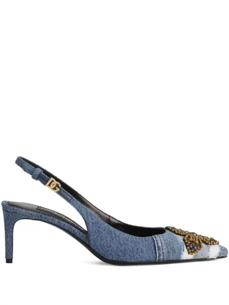 Pantofi cu toc Dolce & Gabbana albastru