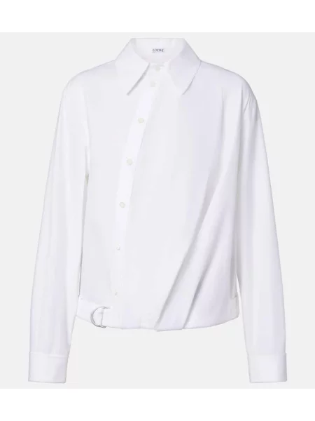 Cămașă Loewe cu dungi din poplin alb
