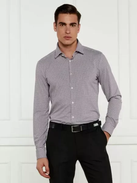 HUGO Cămașă Kenno roșu