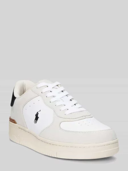Sneakersy z prawdziwej skóry Polo Ralph Lauren białe