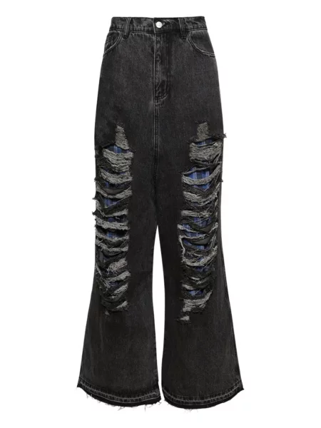 Blugi Natasha Zinko zdrențuiți negru