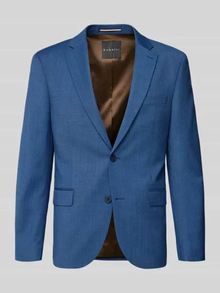 Marynarka na 2 z kołnierzem z połami Bugatti niebieska