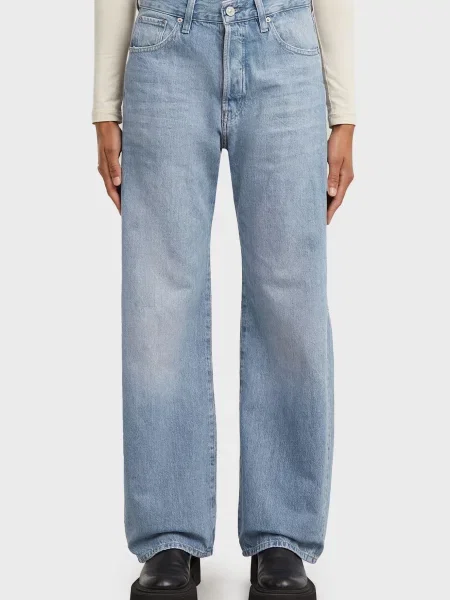 Джинси бойфренди G-star Raw блакитні