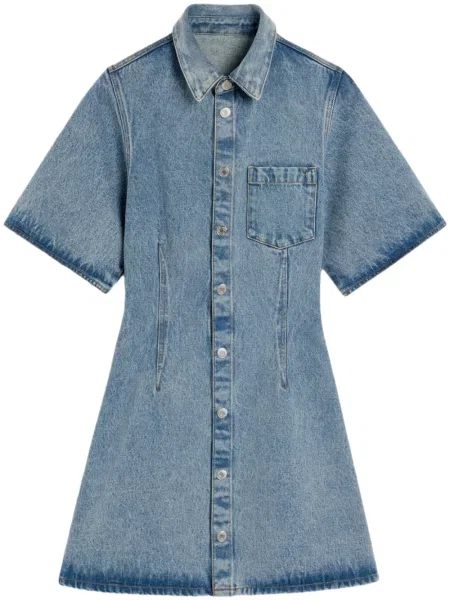 Rochie din denim Ami Paris albastru