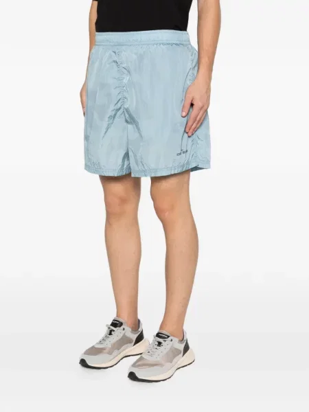 Pantaloni scurți Stone Island cu imagine albastru