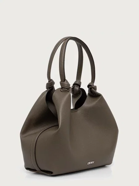 Кожаная сумка шоппер Dkny
