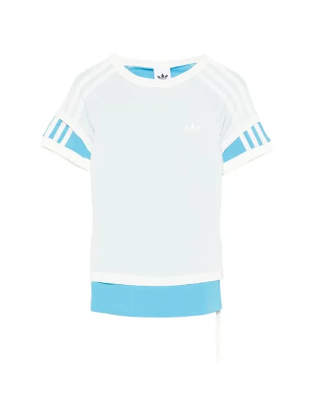 Kardigan Adidas z autografem do biegania w kratkę czerwony