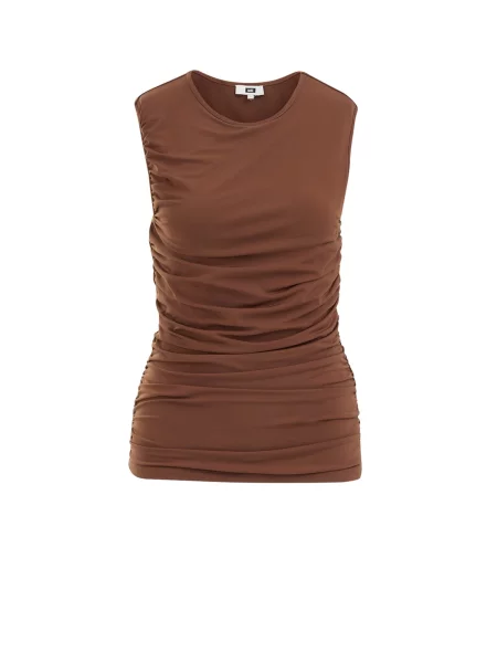 WE Fashion Top ruginiu maro