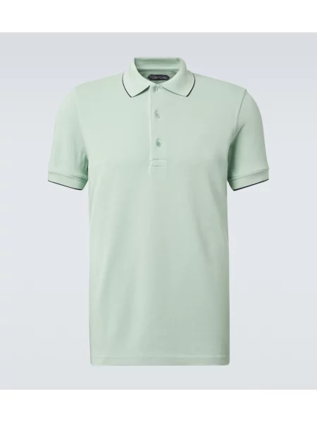 Tricou polo Tom Ford verde