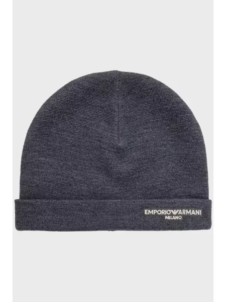 Шапка Emporio Armani серая