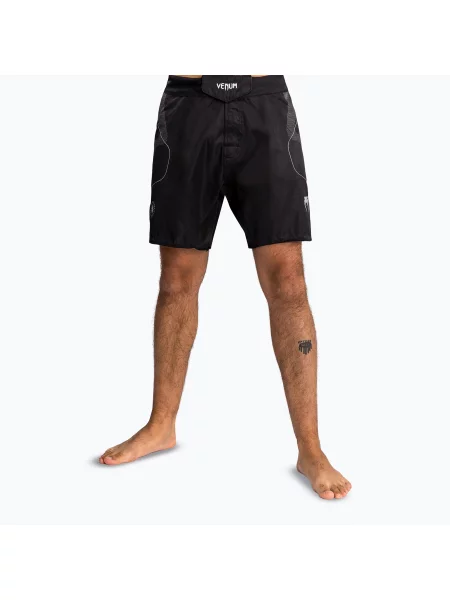 Pantaloni de anetrenament pentru bărbați Venum Nexus Fight black/silver negru