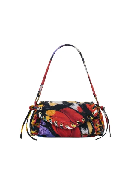 Desigual Geantă de umăr galben / lila / roșu negru