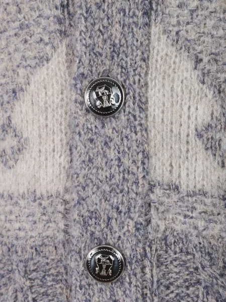 Cardigan Brunello Cucinelli tricotate albastru