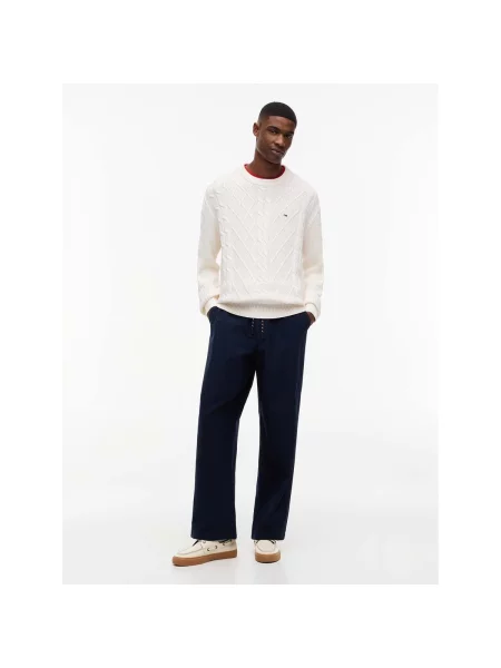 Tommy Jeans Pulover alb
