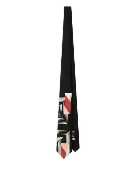 Cravată Dolce & Gabbana cu imprimeu geometric negru
