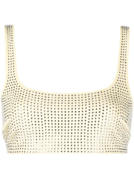 Top Patrizia Pepe de cristal galben