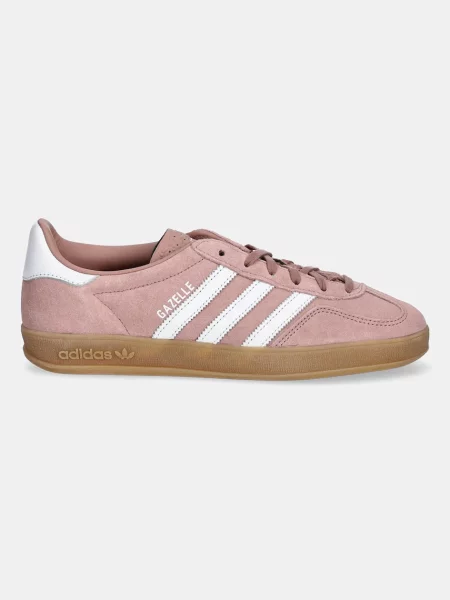 Замшеві кросівки adidas Originals Gazelle Indoor рожевий