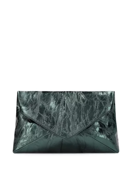 Geantă Dries Van Noten din piele verde