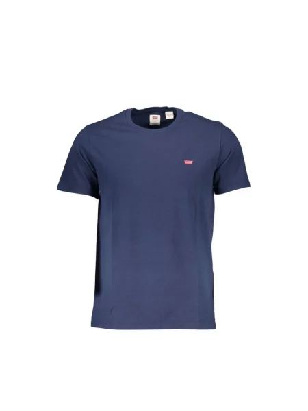 T-shirt z wyhaftowanym logo Levi's niebieska