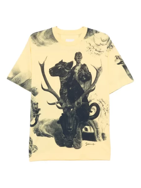 Tricou Givenchy cu imagine galben