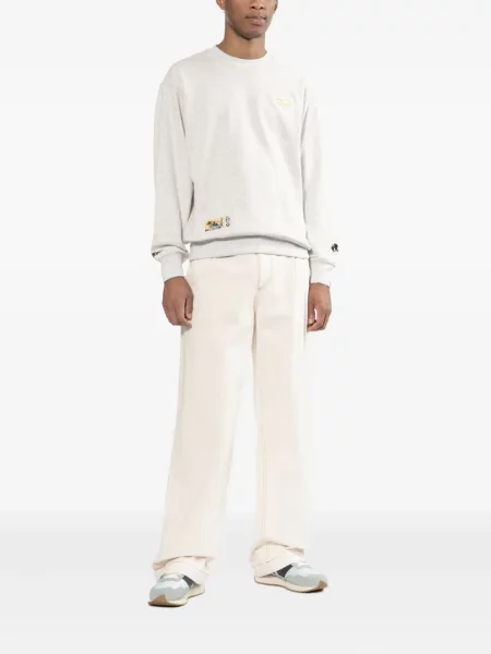 Hanorac Aape By A Bathing Ape cu broderie gri