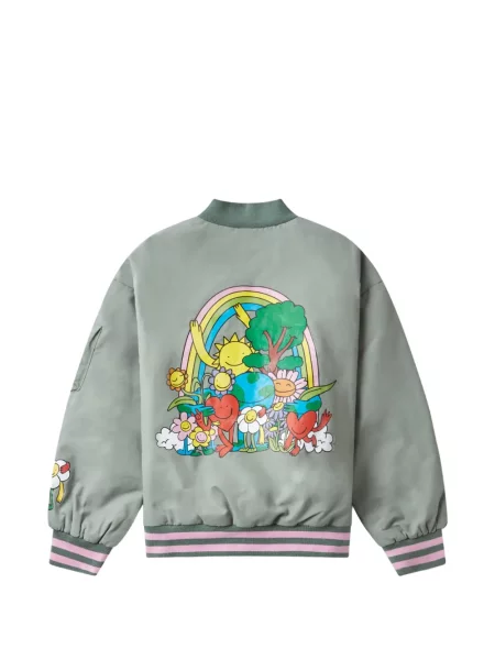Kurtka bomber dziecięcy Stella Mccartney zielony