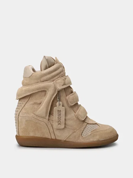 Кросівки повсякденні Bronx замша/шкіра бежевий