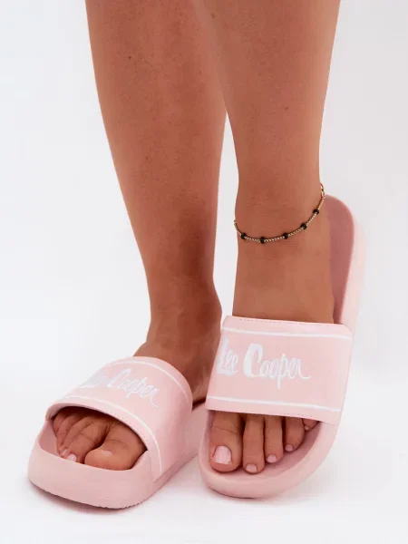 Sandale Lee Cooper cu platformă alb