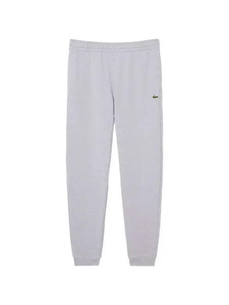 Pantaloni Lacoste alergare cu autograf gri