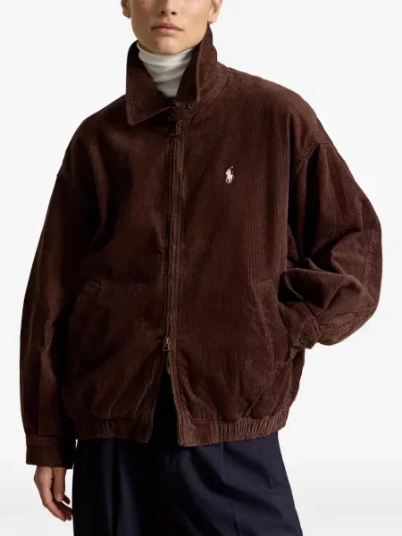 Cravată Polo Ralph Lauren de catifea cord de drumeție albastru