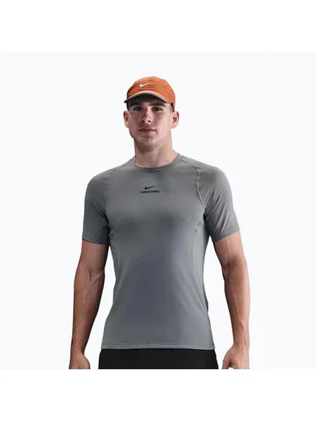 Tricou de antrenament pentru bărbați Nike Pro Training Dri-Fit smoke grey/black negru