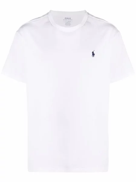 Siuvinėtas marškinėliai Polo Ralph Lauren mėlyna