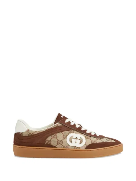 Sneakerși Gucci din piele cu autograf