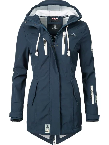 MARIKOO Funkcionalen plašč Zimtzicke marine bela