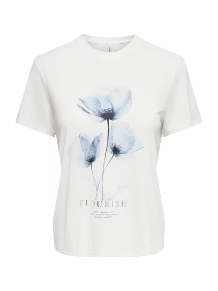 ONLY Tricou ONLFREE albastru deschis / albastru închis / gri / natural alb