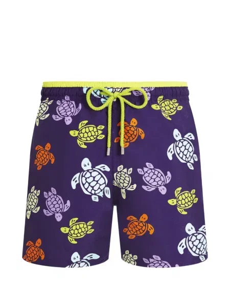 Slip de baie Vilebrequin cu imagine cu cordon violet