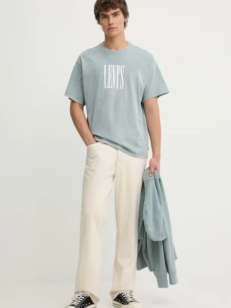 LEVI'S ® Majica svetlo siva / bela modra