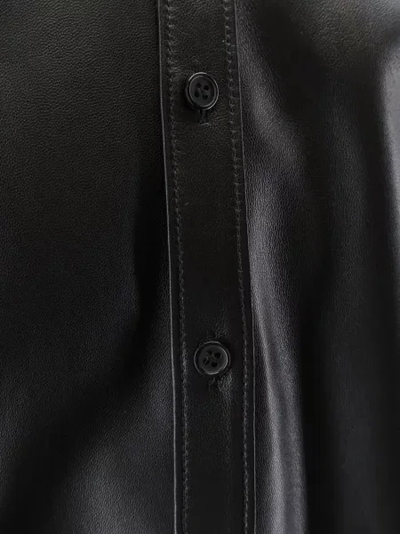 Cămașă Dolce & Gabbana din piele negru