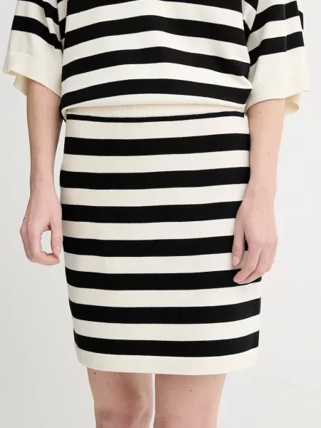 Gestuz fustă mini drept negru